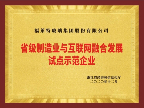 省級(jí)制造業(yè)與互聯(lián)網(wǎng)融合發(fā)展試點(diǎn)示范企業(yè)